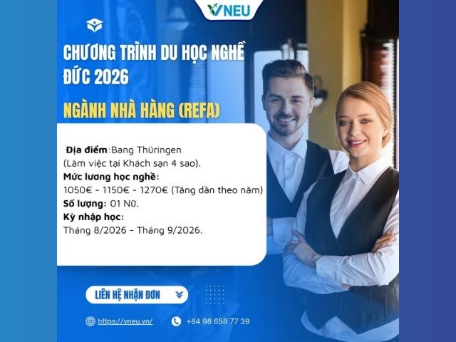 CHINH PHỤC CHÂU ÂU VỚI NGÀNH NHÀ HÀNG – KHÁCH SẠN TẠI SCHMÖLLN, THÜRINGEN