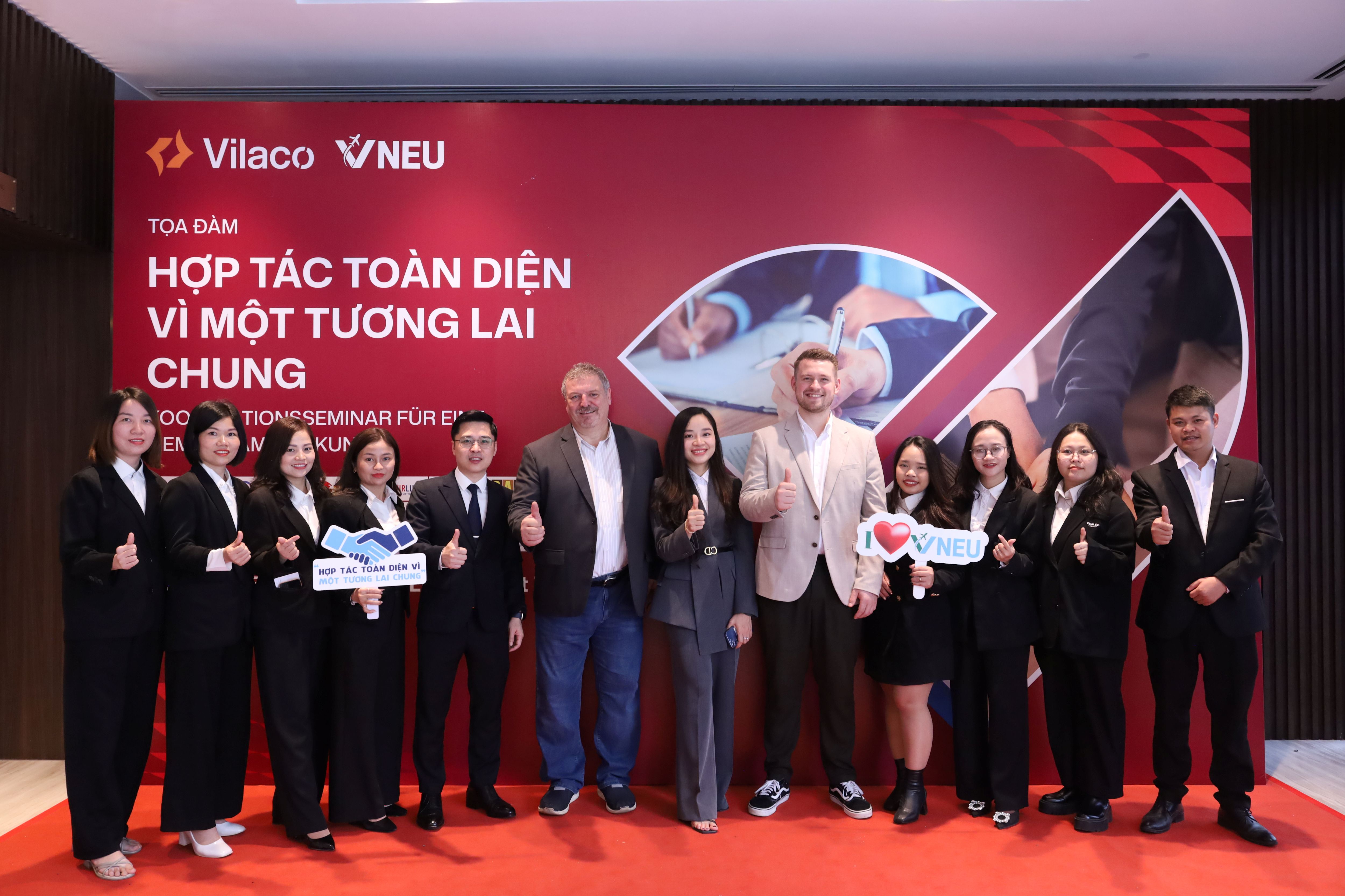 ảnh trung tâm VNEU hợp tác với vilaco