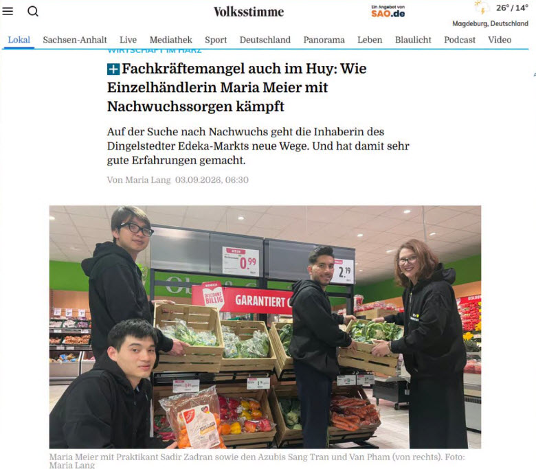 Fachkräftemangel auch im Huy: Wie Einzelhändlerin Maria Meier mit Nachwuchssorgen kämpft